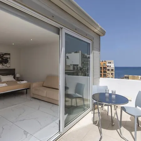 Cozy Penthouse In The Heart Of Paceville With Seaview - Olo Living By Sf Homes